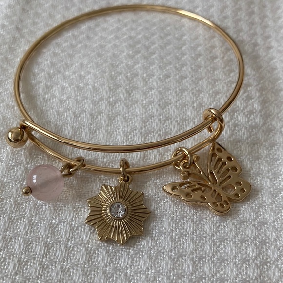 Bangle charm bracelet butterfly - Picture 3 of 4